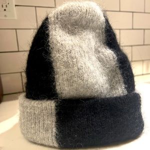Gray and Black Zara Beanie Hat